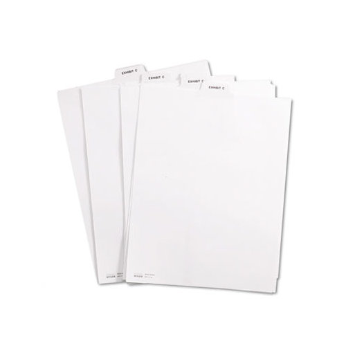 Kleer-Fax, Inc. 80000 Series Legal Index Dividers, Bottom Tab, Printed "Exhibit M", 25/Pack