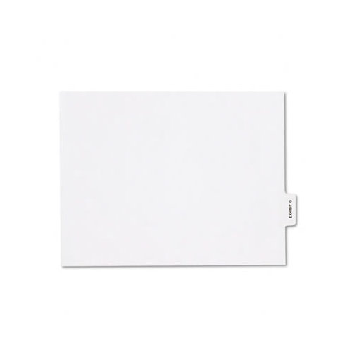 Kleer-Fax, Inc. 80000 Series Legal Index Dividers, Bottom Tab, Printed "Exhibit M", 25/Pack