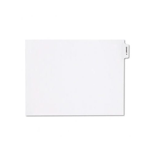 Kleer-Fax, Inc. 80000 Series Legal Index Dividers, Bottom Tab, Printed "Exhibit M", 25/Pack