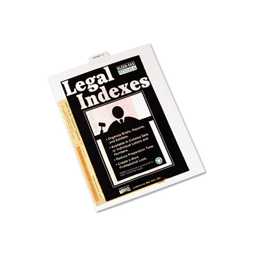 Kleer-Fax, Inc. 80000 Series Legal Index Dividers, Bottom Tab, Printed "Exhibit M", 25/Pack