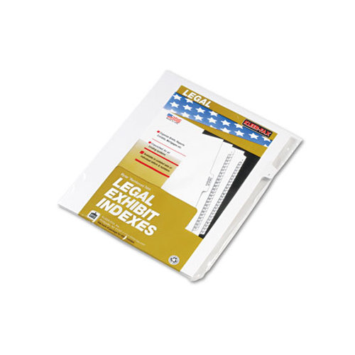 Kleer-Fax, Inc. 90000 Series Legal Exhibit Index Dividers, Side Tab, Printed "1", 25/Pack
