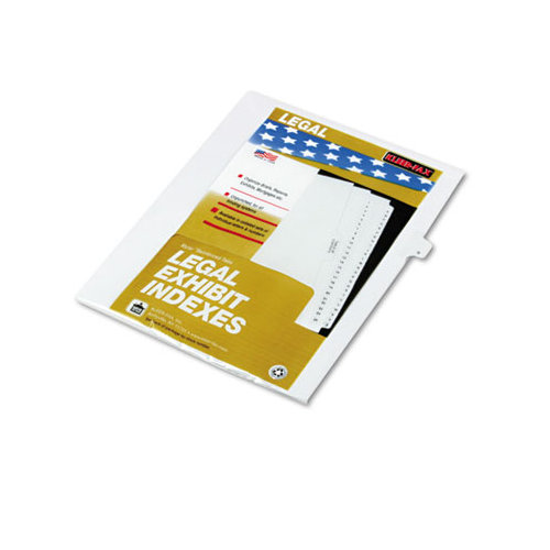 Kleer-Fax, Inc. 90000 Series Legal Exhibit Index Dividers, Side Tab, Printed "1", 25/Pack