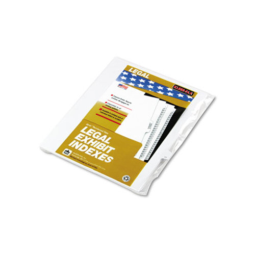 Kleer-Fax, Inc. 90000 Series Legal Exhibit Index Dividers, Side Tab, Printed "1", 25/Pack