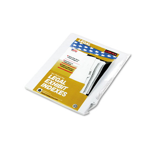 Kleer-Fax, Inc. 90000 Series Legal Exhibit Index Dividers, Side Tab, Printed "1", 25/Pack