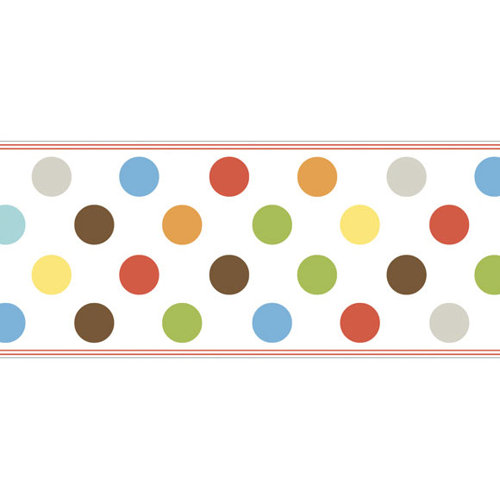 Sweet Jojo Designs Circles Pink Polka Dot Wallpaper Border & Reviews