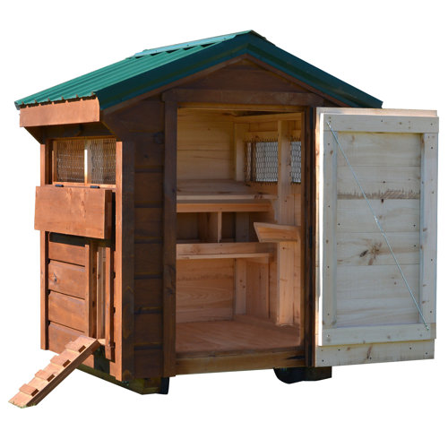 Home Chicken Coops Coop Options Custom Sheds Rabbit Hutches Cupolas ... Trio Amish-Made Solid Wood Chicken Coop for up to 7 Chickens | Wayfair ...