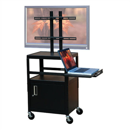 VTI Flat Panel TV Cart with Storage Cabinet