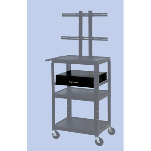 VTI Flat Panel TV Cart with Storage Cabinet