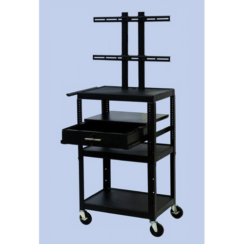 VTI Flat Panel TV Cart with Storage Cabinet