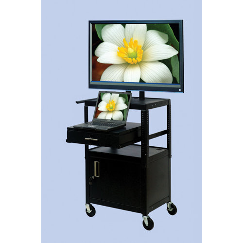 VTI Flat Panel TV Cart with Storage Cabinet