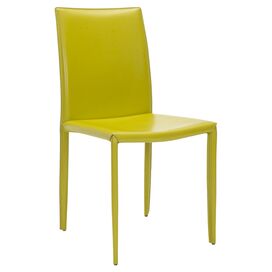Parsons Chair in Green & Yellow (Set of 2)