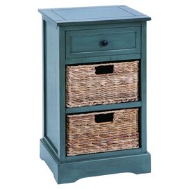 Cabinet with 2 Wicker Baskets