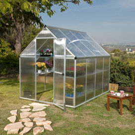 Nature Twin Wall 6 Ft. W x 8 Ft. D Polycarbonate Greenhouse