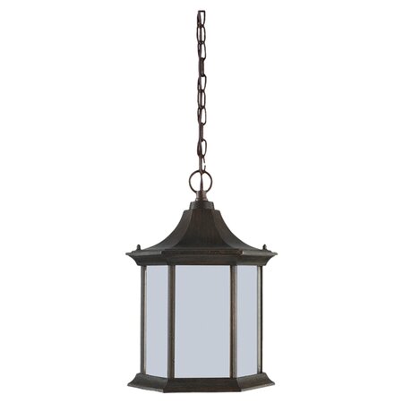 Arc Outdoor Lantern in Etched Glass