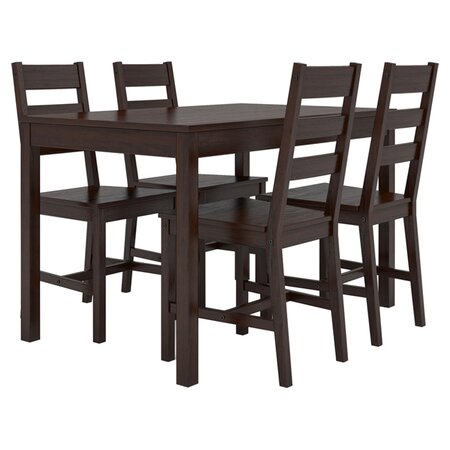 5 Piece Dining Set in Cappuccino II