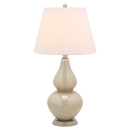 Cybil Double Gourd Table Lamp in Taupe (Set of 2)