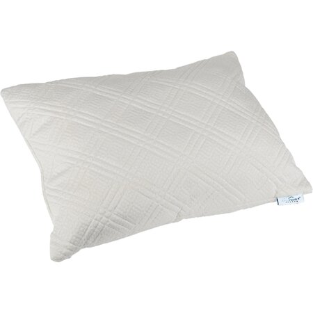 Quilted Memory Foam Pillow in White
