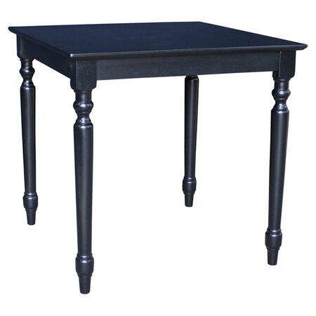 Turned Dining Table in Black