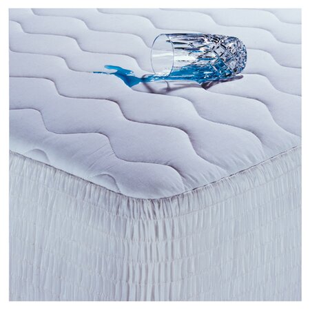 Antimicrobial Mattress Pad in White