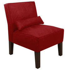 Accent Chairs - Chair Design: Slipper Chair, Upholstery Color: Red | Wayfair