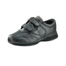 Silvert\'sMen\'s Wide Easy Touch Closure Shoe in Black-image