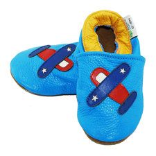 Augusta BabyAirplane Soft Sole Leather Baby Shoes-image