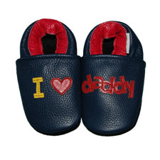 Augusta BabyI Love Daddy Soft Sole Leather Baby Shoes-image