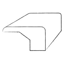 White Oak Stair Nose in Midnight Hand Scraped image