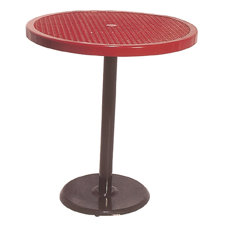 Portable Round Food Court Picnic Table with Diamond Pattern image