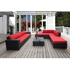 Pasadina Conversation Sectional 8 Piece Deep Seating Group with Cushions image