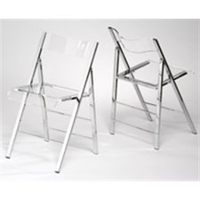 Lucite Folding Side Chair image