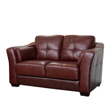 Ashburn Italian Leather Loveseat image