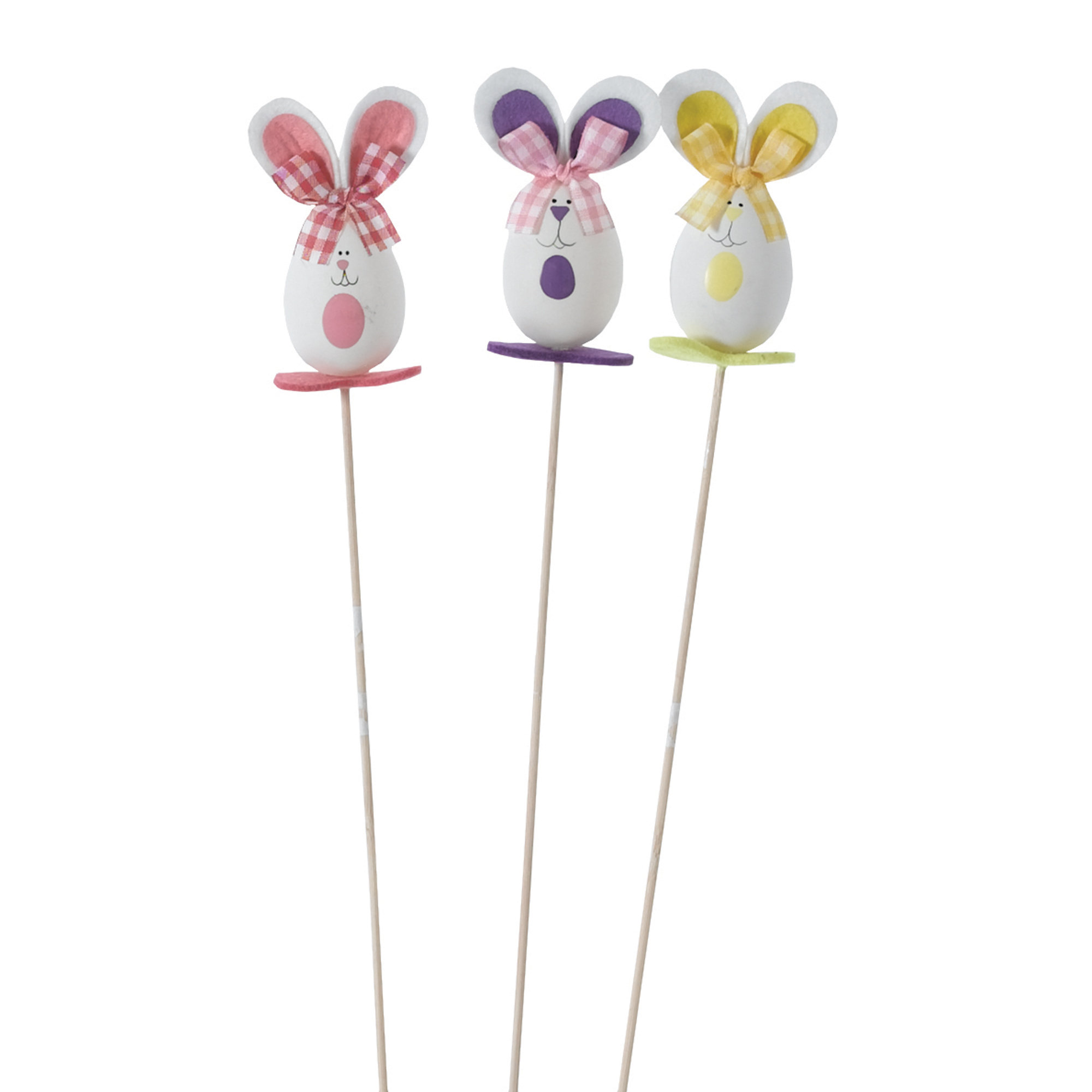 Oddity Inc. Whimsical Easter Bunny Picks (Set of 3)