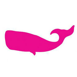 pink whale art