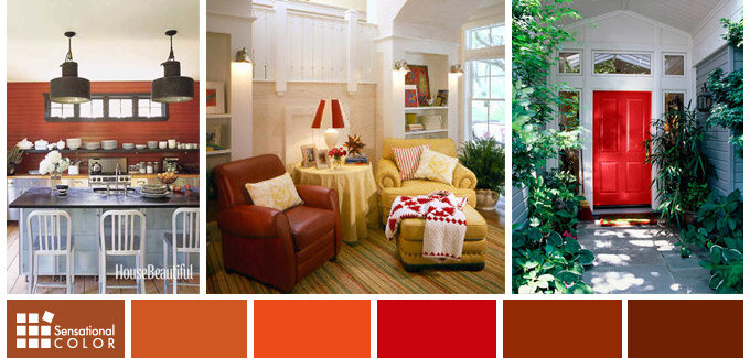 fall red apple color palette