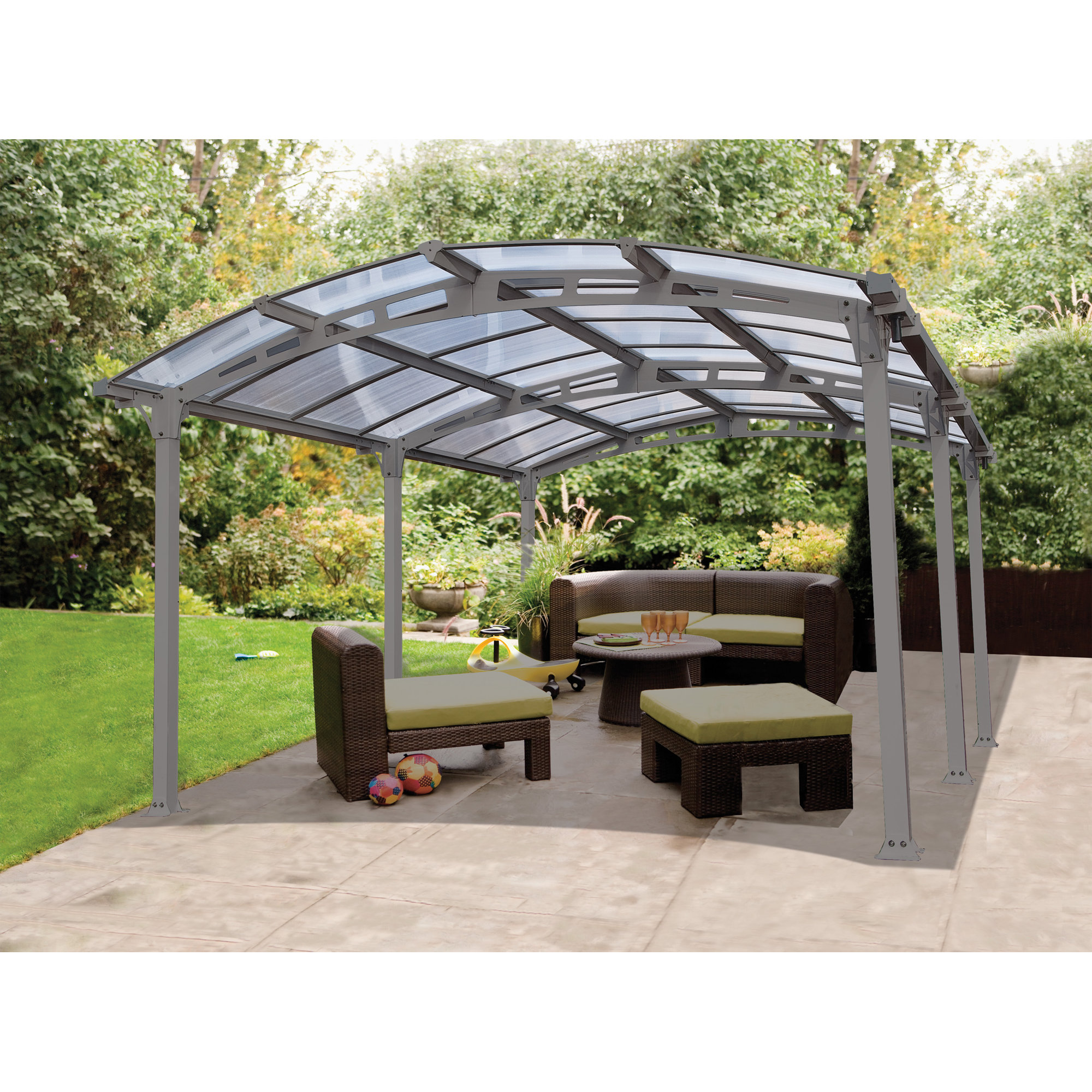 New Arcadia Carport Patio Cover Kit Garage Vehicle Housing 