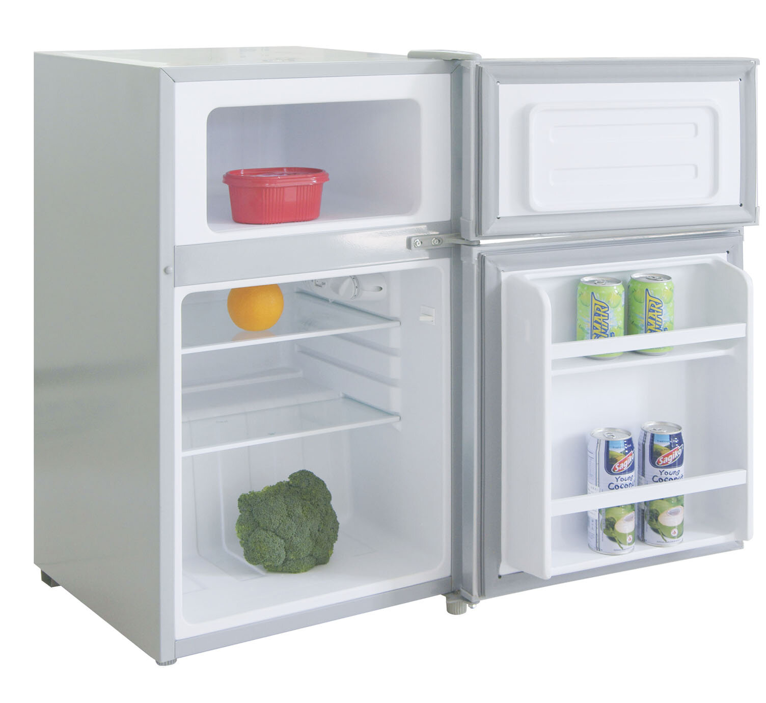 Igloo 2 Door 3.2 cu ft Refrigerator Freezer Capacity Compact Fridge Cooler White eBay