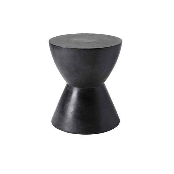 DwellStudio Drum Black Side Table DwellStudio