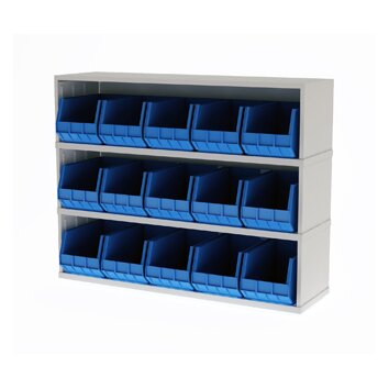 Mail Sorter with 15 Removable Plastic Bins