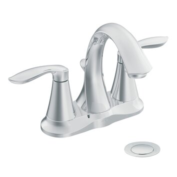 Moen Eva Centerset Bathroom Faucet with Double Handles