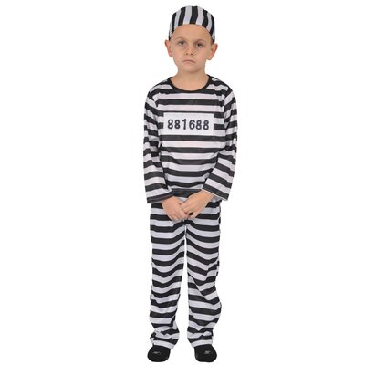 Dress Up America Kids Prisoner Costume Costume