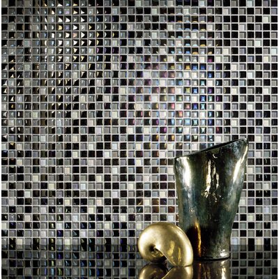 Casa Italia Metallica 11 3/4 x 11 3/4 Glass Mosaic in Mix Metallica