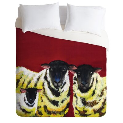 DENY Designs Clara Nilles Lemon Spongecake Sheep Duvet Cover