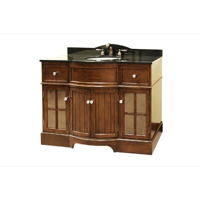 Legion Furniture 48 Single Bathroom Vanity Set with Absolute Black