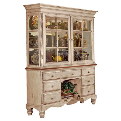 Hillsdale Coastal Birch China Cabinet & Reviews | Wayfair