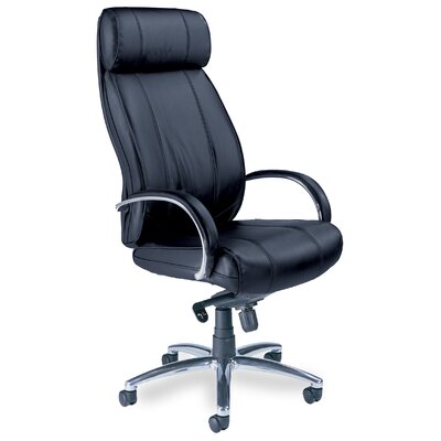 Mayline Mercado High Back Leather Office Chair with Arms