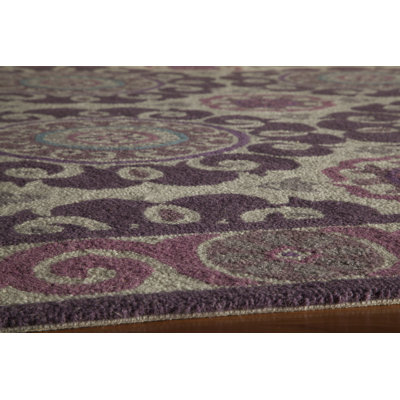 Momeni Suzani Hook Purple Rug