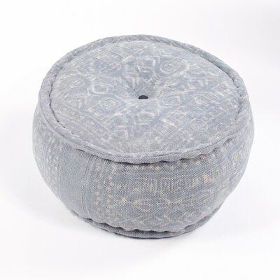 Jaipur Rugs Dabu Modern Cylindrical Cotton Pouf