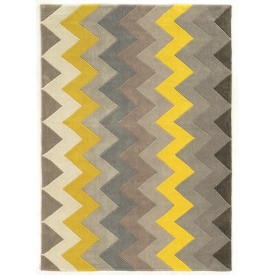 Linon Rugs Trio Grey Chevron Rug