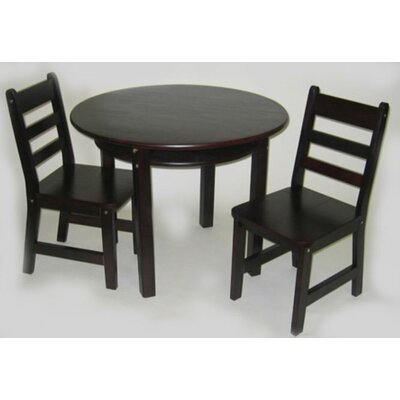 Lipper International Kids 3 Piece Table and Chair Set